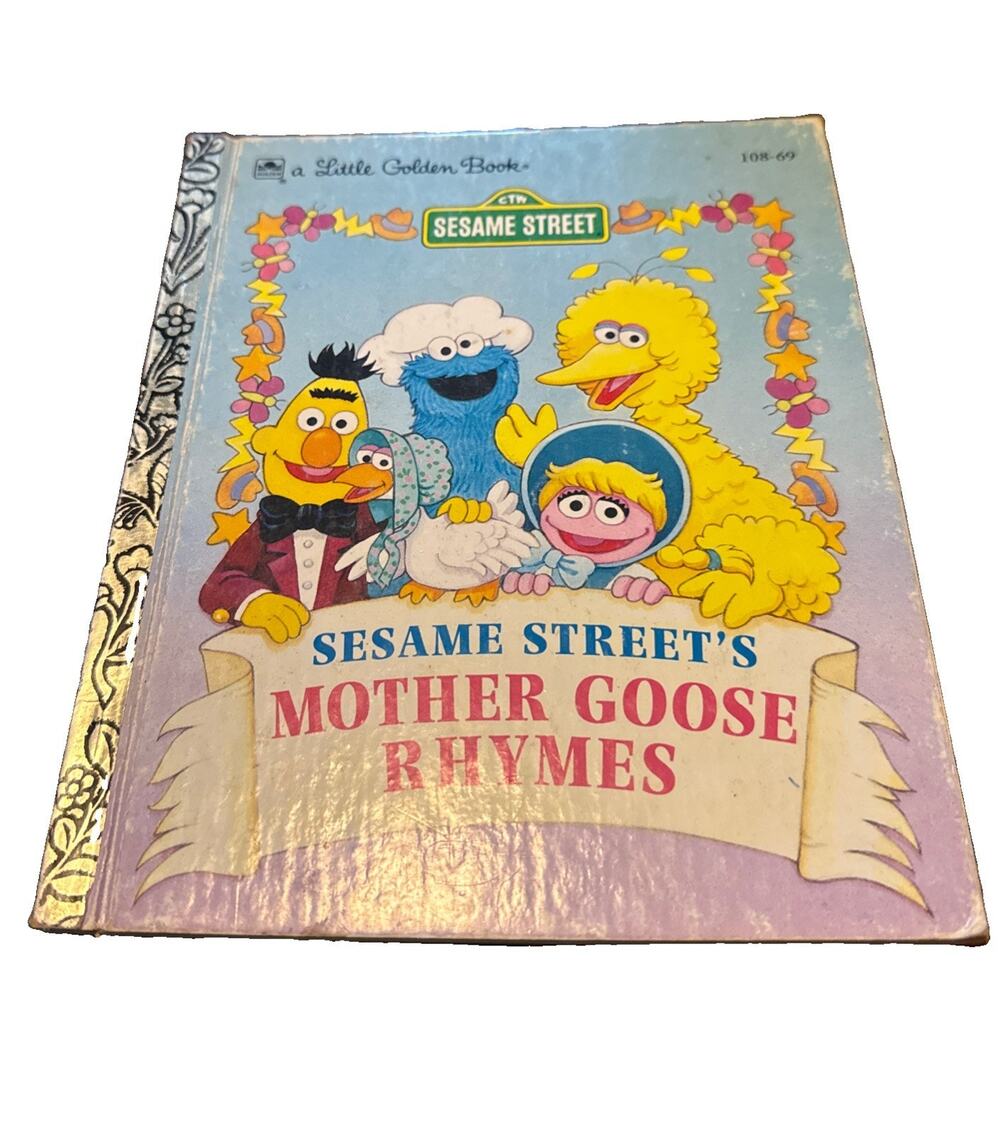 Vintage A Little Golden Book Sesame Street’s Mother Goose Rhymes 1993 #998